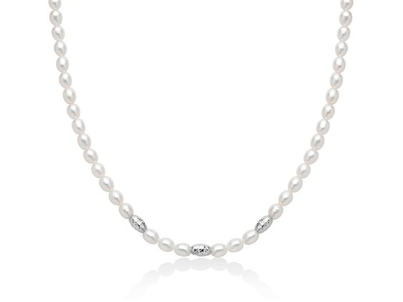 Collana Miluna Donna Pepite di perle in Argento Perla PCL6653B - PCL6653B